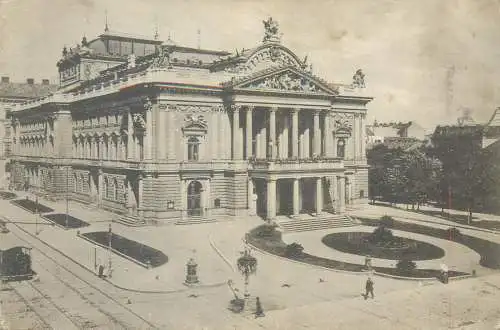 postcard Germany Brunn stadttheater