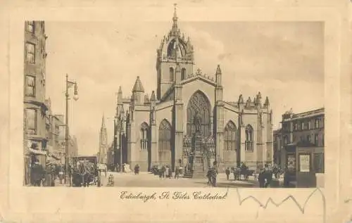 postcard UK Scotland Edinburgh St. Giles cathedral