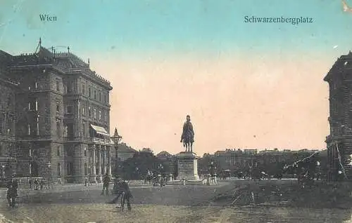 postcard Austria Vienna Schwarzenbergplatz