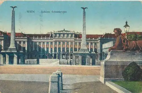 postcard Austria Vienna Schönbrunn Palace