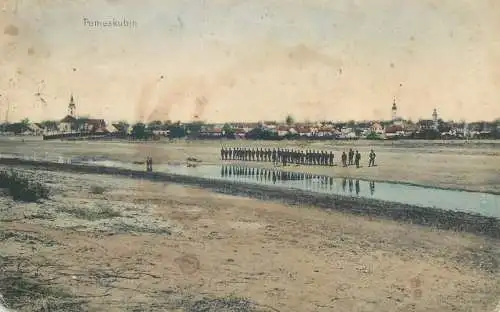 postcard Serbia Temeskubin soldier march uniform