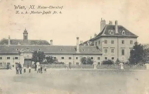 postcard Austria Wien kaiser Ebersdorf Montur Depot