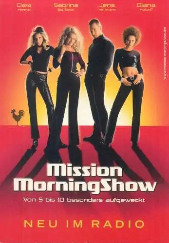Advertising postcard Germany Berlin mission morningshow