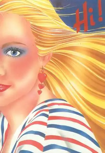 Advertising postcard Uk England Hi blonde girl Beechwood publications