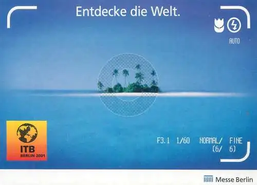 Advertising postcard Germany Entdecke die Welt