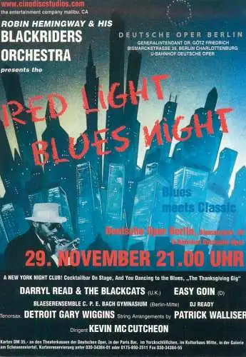 Advertising postcard Deutsche Oper Berlin Robin Hemingway Blackriders orchestra