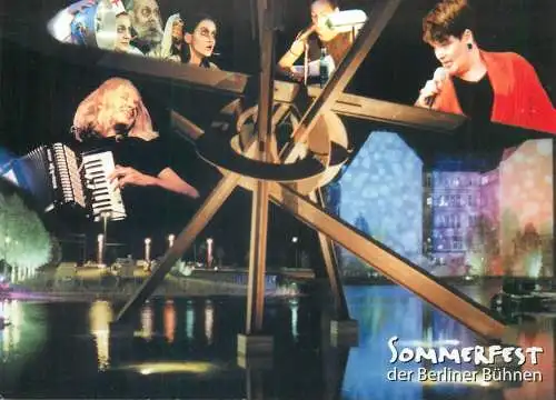 Advertising postcard Germany Sommerfest der Berliner Buhnen 2000