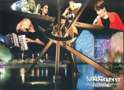 Advertising postcard Germany Sommerfest der Berliner Buhnen 2000