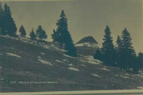 Postcard Switzerland hotel du Chasseral