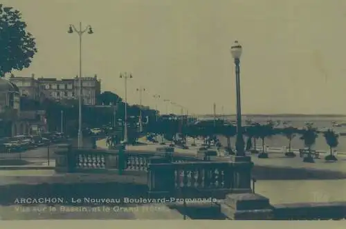 Postcard France Arcachon le nouveau boulevard