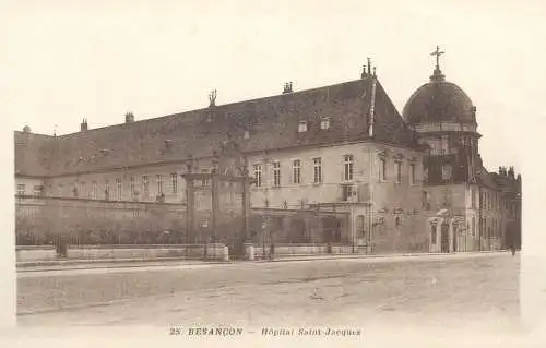 Postcard France Besancon hopital Saint-Jacques