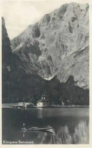 Postcard Germany Konigssee Bartoloma