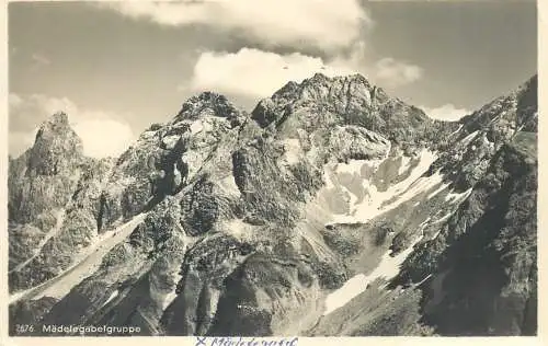 Postcard Germany Trettachspitze Madelegabel