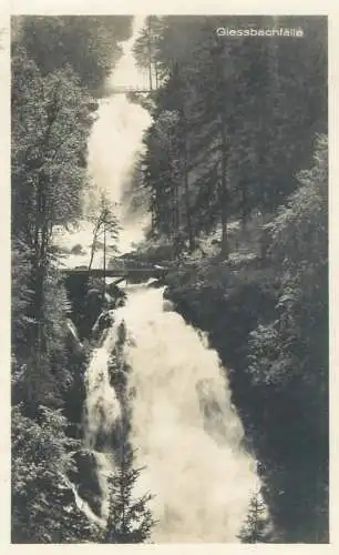 Postcard Switzerland glessbachfalle