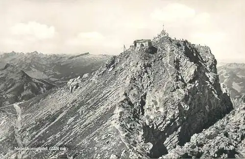 Postcard Austria Allgau Nebelhorngipfel