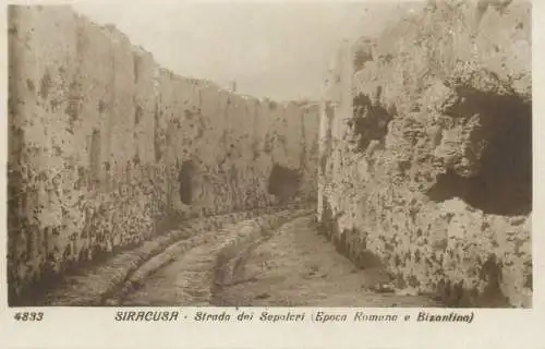 Italy Siracusa Strada dei Sepolcri