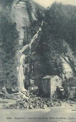 Postcard France Dauphone les sourcer se la Motte les Bains