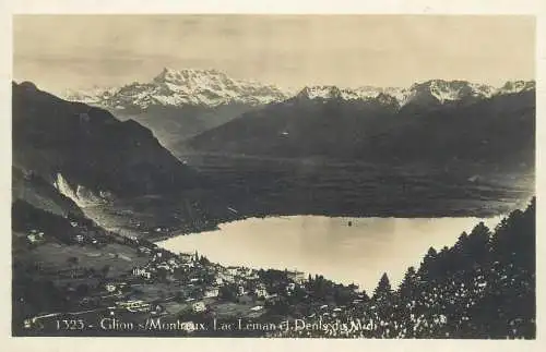 Switzerland Glion Lac Leman et Dents du Midi