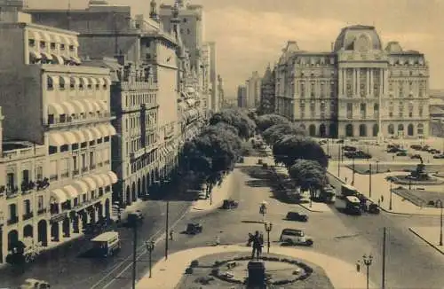 Argentina Buenos Aires L.N. Alem Avenue and Post Office Building