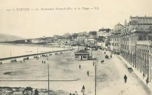 Morocco Tanger Boulevard Front-de-Mer et la Plage