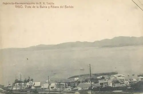 Spain Vigo Vista de la Bahia y Ribera del Berbes