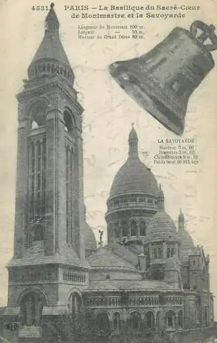 France Paris La Basilique de Sacre Coeur de Montmartre et la Savoyarde