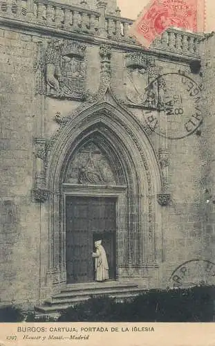 Spain Burgos Cartuja Portada de la Iglesia
