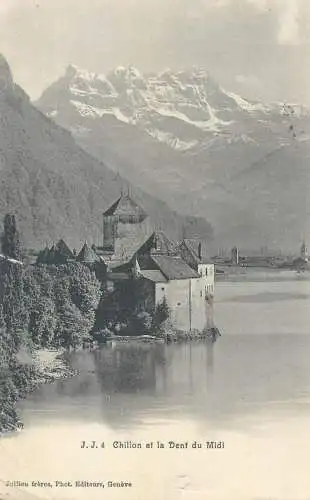 Switzerland Chillon et la Dent du Midi
