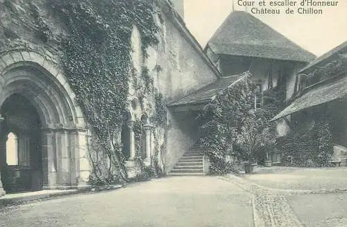 Switzerland Chateau de Chillon Cour et escalier d'Honneur