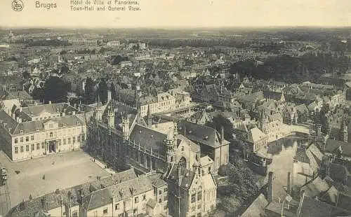 Belgium Brugge Town Hall and general view