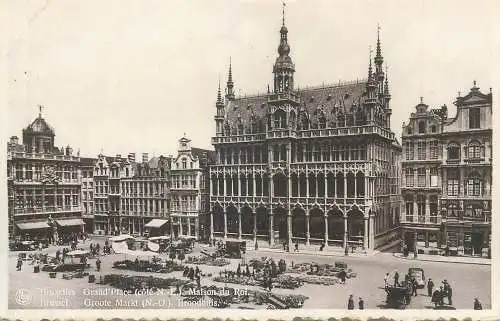 Postcard Belgium Bruxelles Grand place
