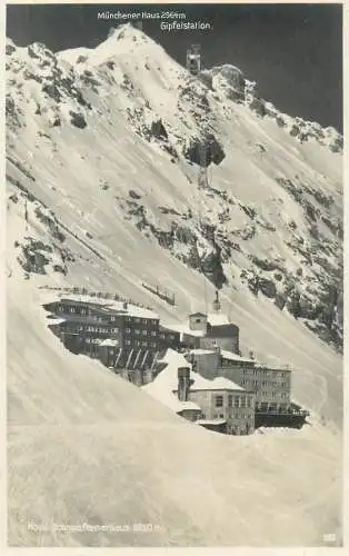 Postcard Germany Munich's Haus on the Zugspitze (Münchner Haus auf der Zugspitze)