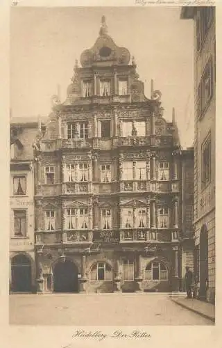 Postcard Germany Heidelberg der Ritter
