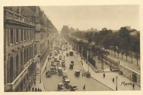 Postcard France Paris la rue de Rivoli
