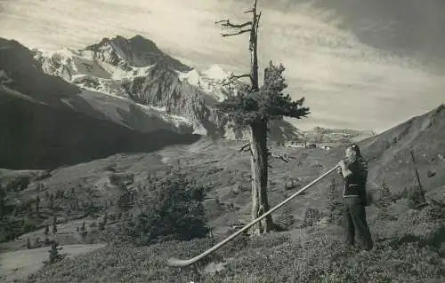 Ethnic types and scenes Alpornblaser folklore