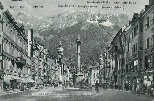 Austria Innsbruck Mariatheresienstrasse mit Nordkette