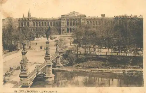 Postcard France Strasbourg l'Universite
