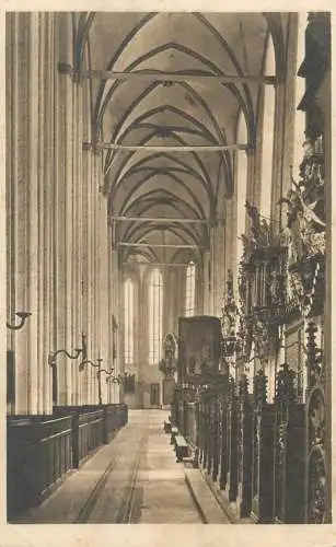 Postcard Germany Lübeck Marienkirche