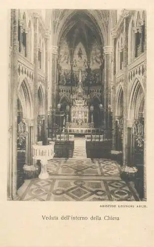 Postcard Italy Rome Nuova Chiesa delle Angelle del S. Cuore