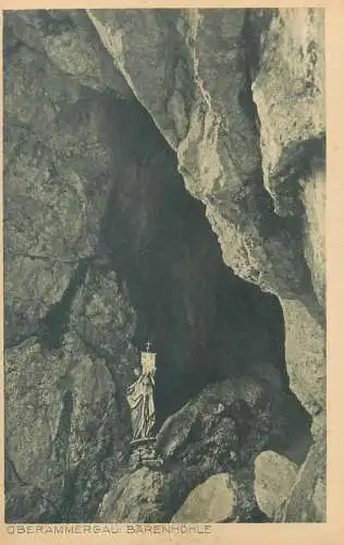 Postcard Germany Oberammergau Barenhohle
