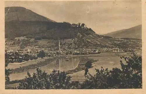 Postcard Germany Großheubach mit kloster Engelberg ob dem Main