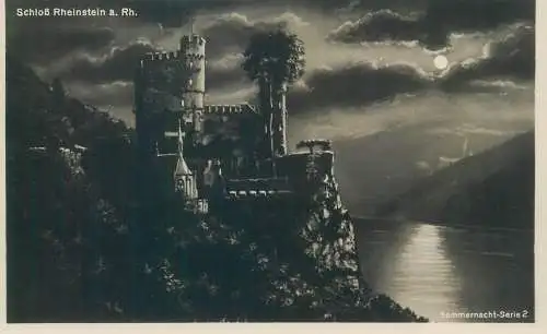 Postcard Germany Burg Rheinstein