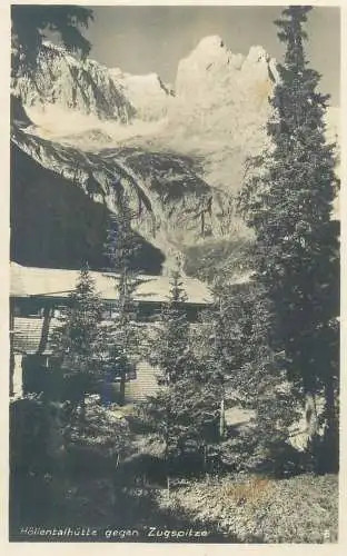 Postcard Germany Zugspitze 1931 mountain scene