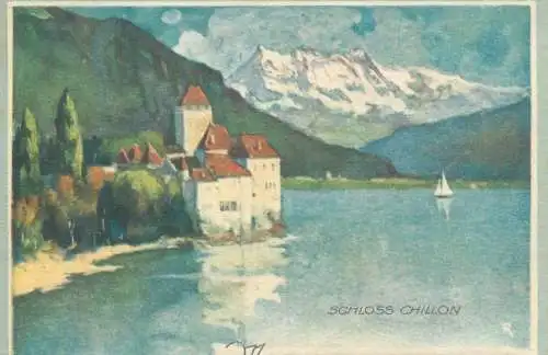 Postcard Switzerland Schloss Chillon