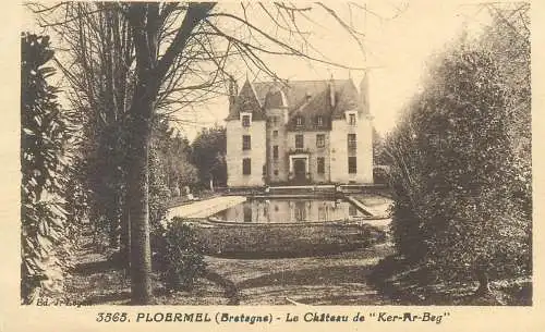 Postcard France Charente Ploermel Bretagne le chateau de Ker-Ar-Beg