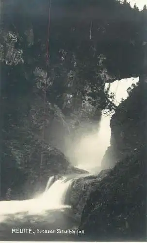 Postcard Austria Reutte Grosser Stuibenfall