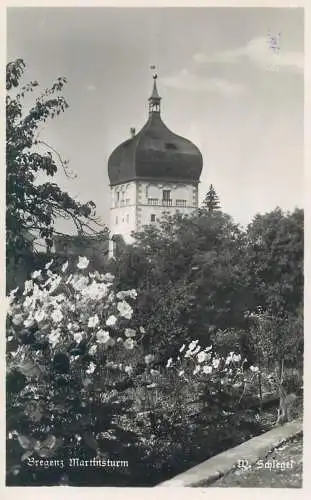 Postcard Austria Bregenz Martinsturm
