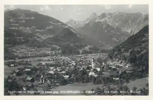 Postcard Austria Schruns im Montafon Golmerjoch
