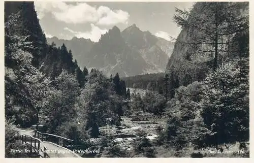 Postcard Germany Partie im Wimbachtal gegen Palfenhorner