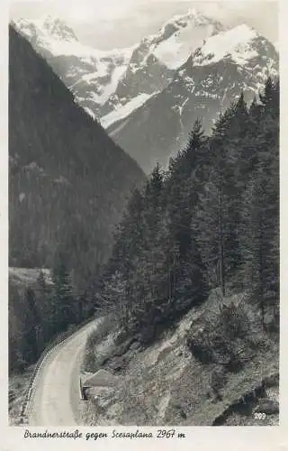 Postcard Germany Brandnerstrase gegen Scesaplana